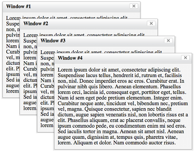 Overlapping window example